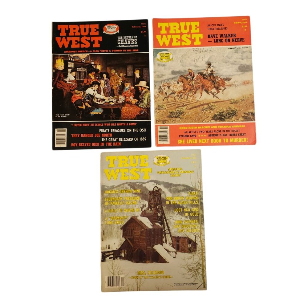 True West Magazine Lot Of 3 February October December 1978 Editions Western
